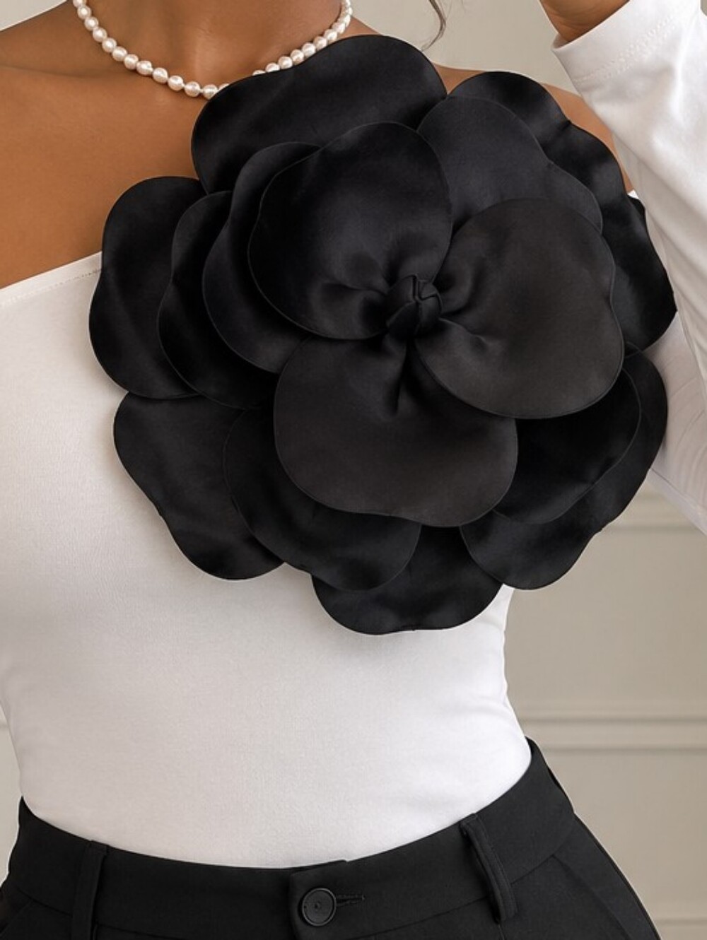 3D Large Detachable Flower Brooch – Statement Applique for Dresses, Gowns & DIY